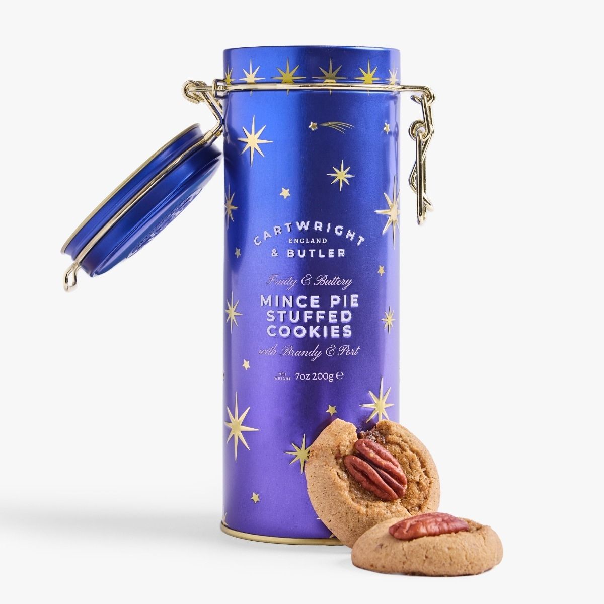 Cartwright & Butler 200g Night Before Christmas | Mince Pie Stuffed Cookies in Tin