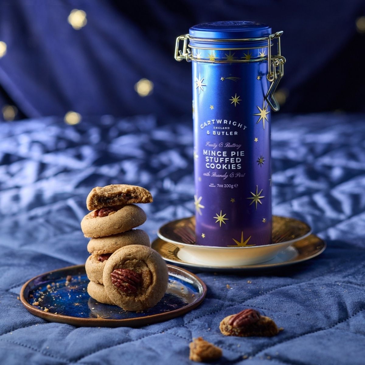 Cartwright & Butler 200g Night Before Christmas | Mince Pie Stuffed Cookies in Tin
