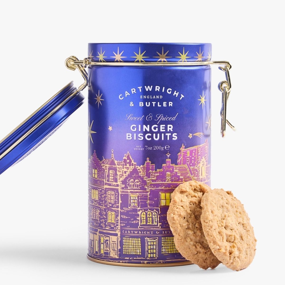Cartwright & Butler 200g Night Before Christmas | Stem Ginger Biscuits in Tin