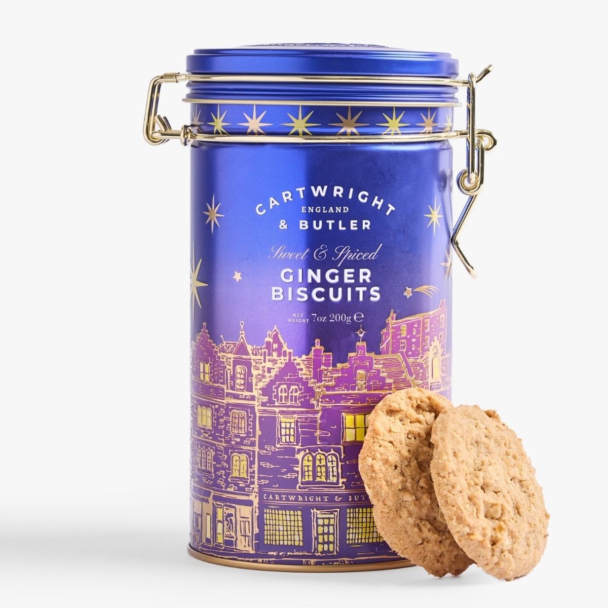 Cartwright & Butler 200g Night Before Christmas | Stem Ginger Biscuits in Tin
