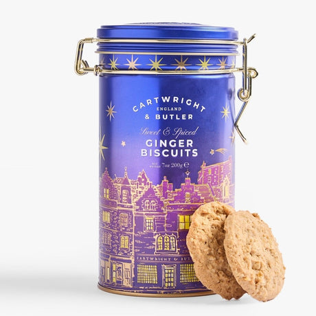 Cartwright & Butler 200g Night Before Christmas | Stem Ginger Biscuits in Tin