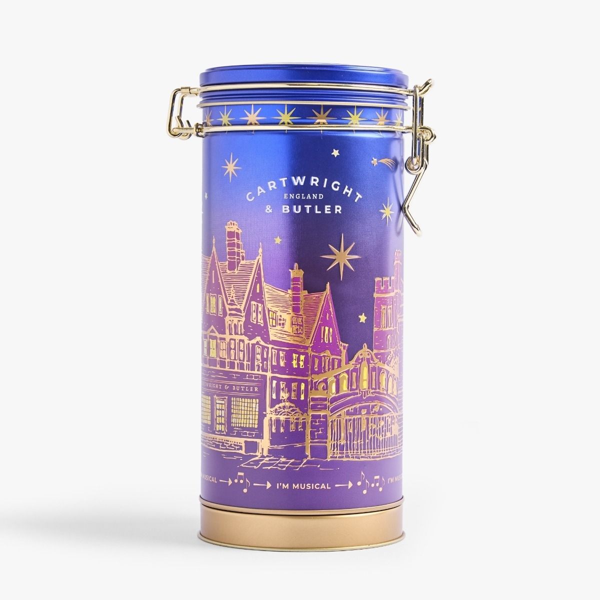 Cartwright & Butler 200g Night Before Christmas | Triple Chocolate Chunk Biscuits | Musical Tin