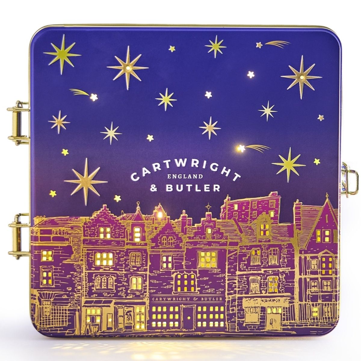 Cartwright & Butler 390g Night Before Christmas | Teatime Selection Light-Up Tin
