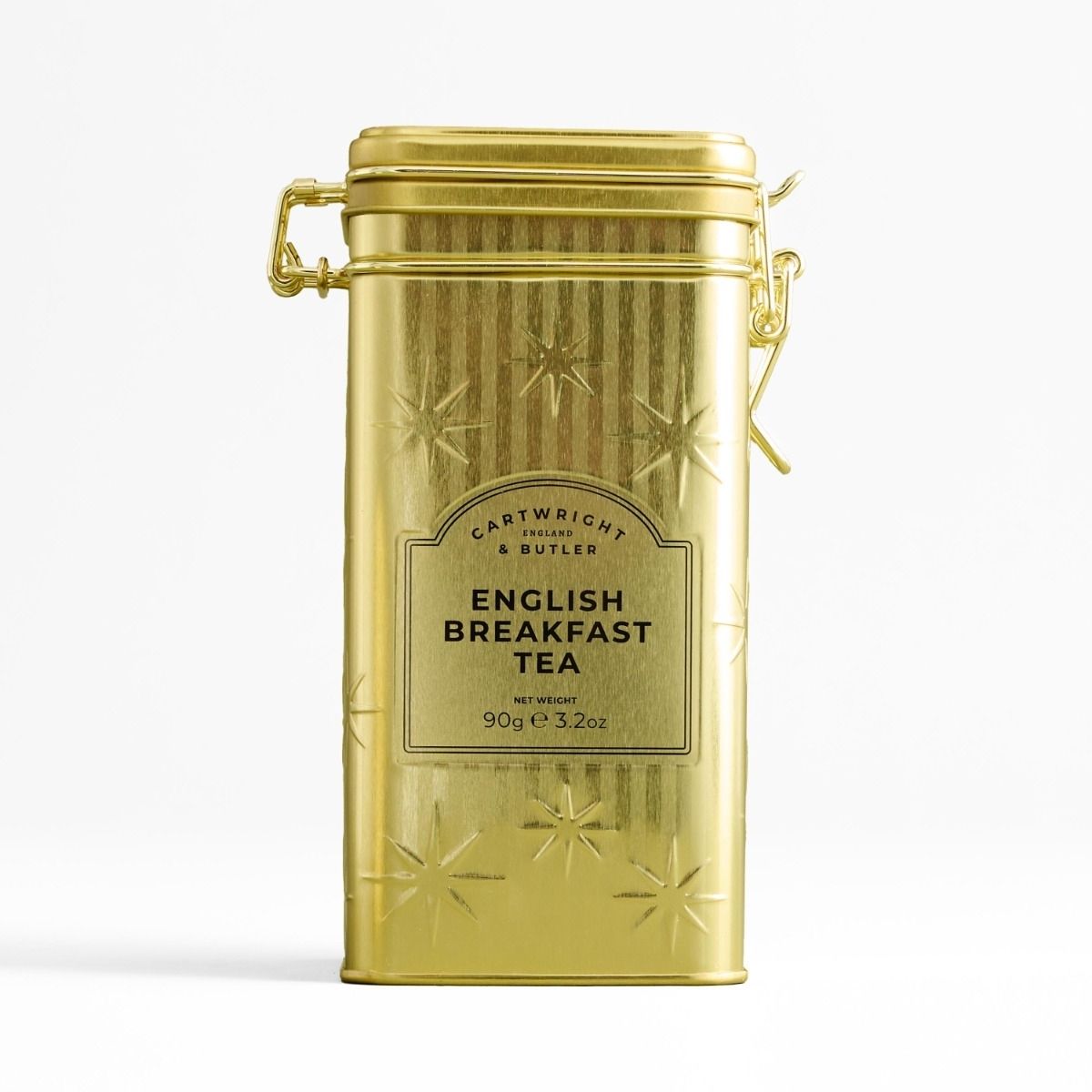 Cartwright & Butler 90g English Breakfast Tea | Gold Christmas Tin