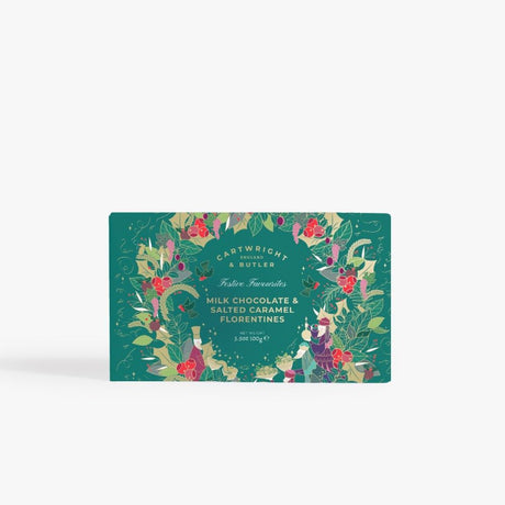 Cartwright & Butler 100g Milk Chocolate and Salted Caramel Florentines
