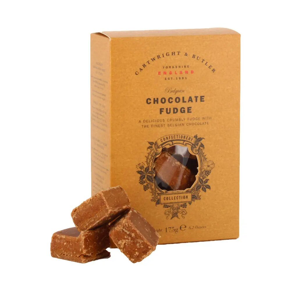 Cartwright & Butler 175g Belgian Chocolate Fudge Carton - Old Railway Line Garden Centre