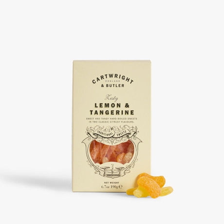 Cartwright & Butler 190g Lemon & Tangerine Slice Sweets - Old Railway Line Garden Centre