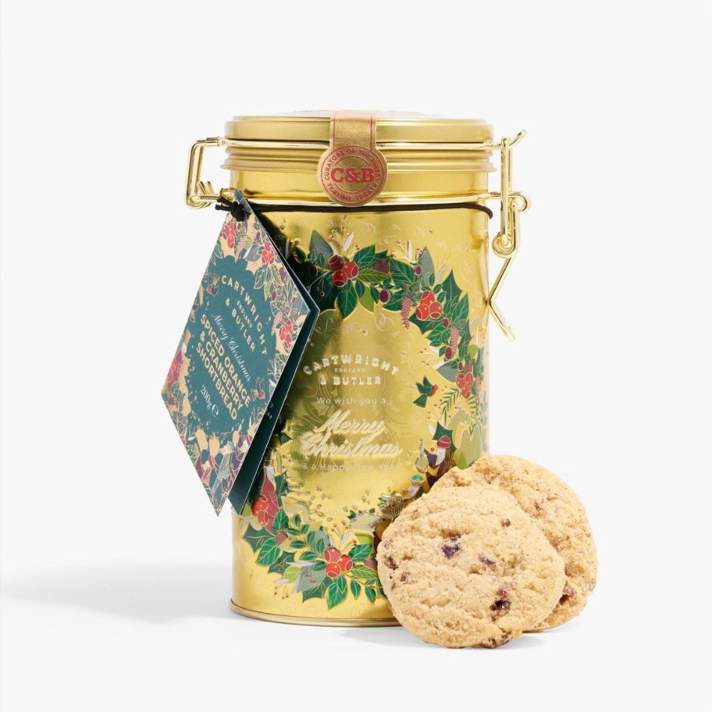 Cartwright & Butler 200g Spiced Orange & Cranberry Shortbread