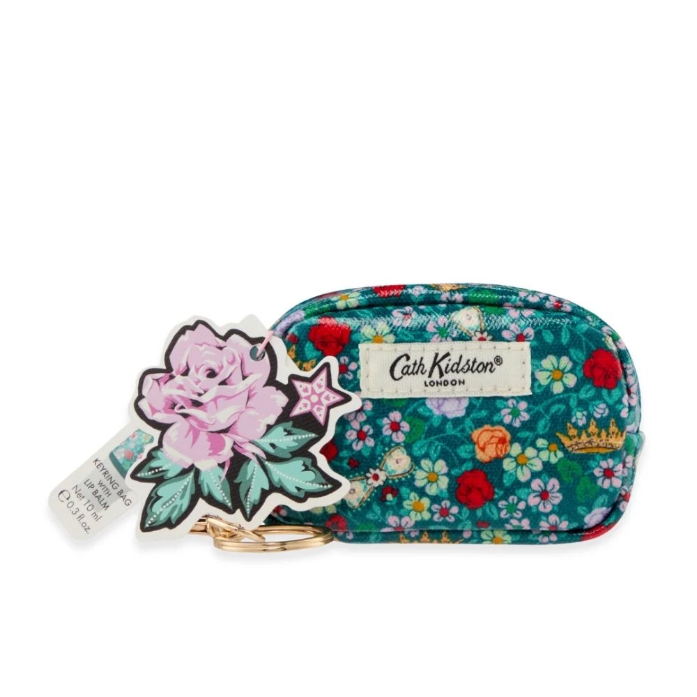 Cath Kidston Crown Ditsy Mini Keyring Bag & Lip Balm