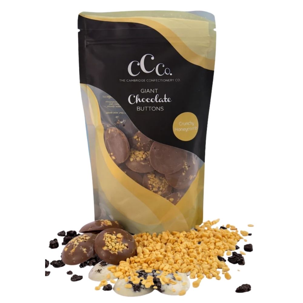 The Cambridge Confectionery Company 130g Milk Chocolate Honeycomb Buttons