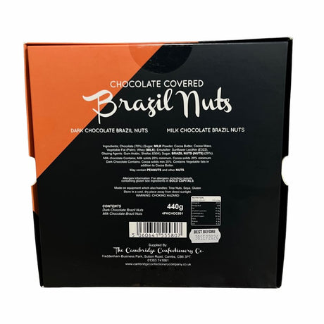 Cambridge Confectionery Enrobed Milk & Dark Chocolate Brazil Selection Box