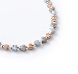 Carrie Elspeth Cariad Haematite Hearts Necklace