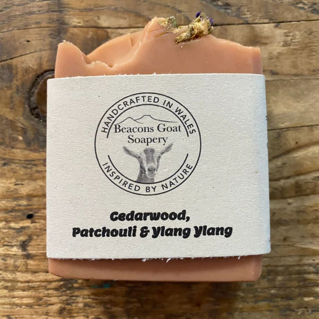 Cedarwood, Patchouli & Ylang Ylang Goats Milk Soap - Old Railway Line Garden Centre