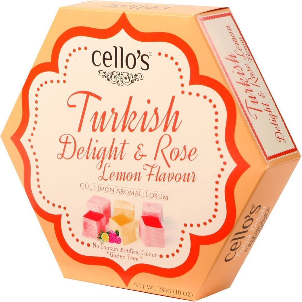 Cello's 284g Rose & Lemon Flavour Turkish Delight
