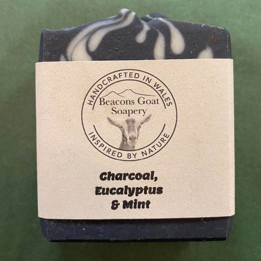 Charcoal, Eucalyptus & Mint Goats Milk Soap - Old Railway Line Garden Centre