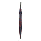 Charles Buyers 30" Stripe Golf Umbrella - Burgundy/Blue - Old Railway Line Garden Centre