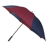 Charles Buyers 30" Stripe Golf Umbrella - Burgundy/Blue - Old Railway Line Garden Centre