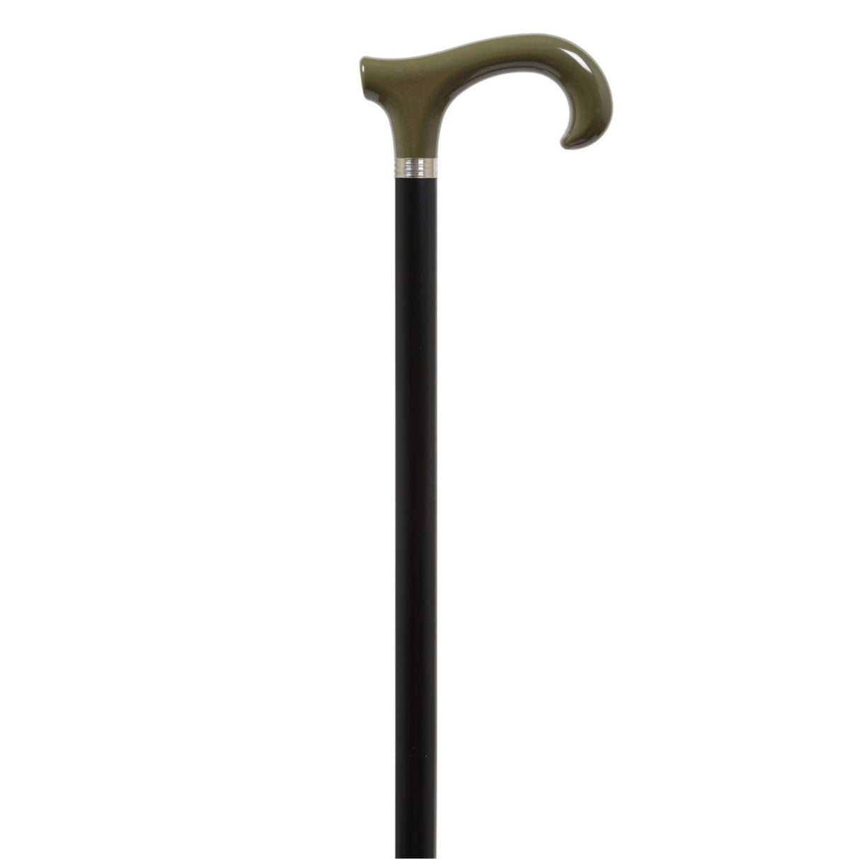 Charles Buyers 36" Derby Handle Dress Cane Walking Stick - Green - Old Railway Line Garden Centre
