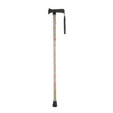 Charles Buyers 37" Floral Folding Walking Stick - Multi - Coloured - Old Railway Line Garden Centre