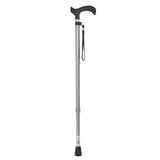Charles Buyers 75cm Grey Soft Touch Handle Adjustable Stick