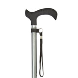 Charles Buyers 75cm Grey Soft Touch Handle Adjustable Stick