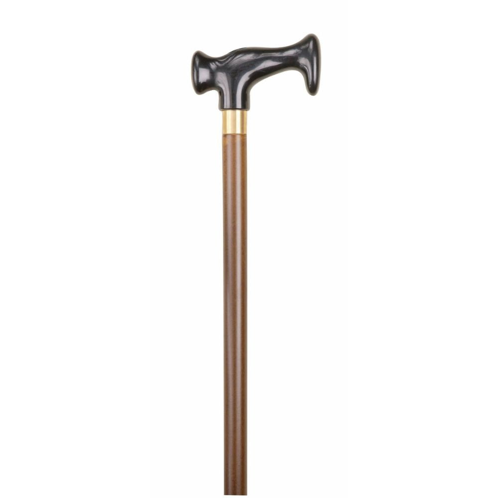 Charles Buyers 91cm Black Escort Crutch Handle Stick