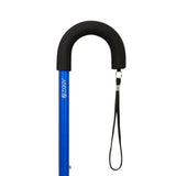 Charles Buyers 91cm Blue Crook Handle Adjustable Stick
