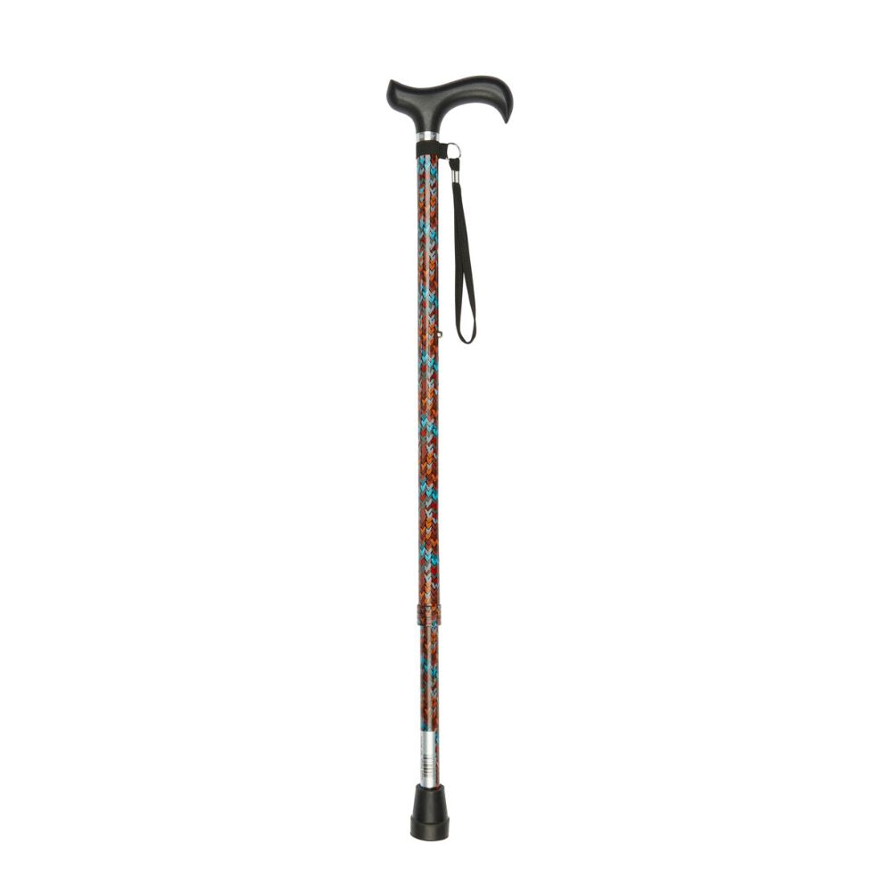 Charles Buyers 91cm Hearts Pattern Adjustable Walking Stick