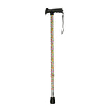 Charles Buyers 91cm Multi Floral Pattern Adjustable Stick With Gel Grip Handle