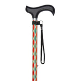 Charles Buyers 91cm Multi-Leaf Pattern Adjustable Walking Stick
