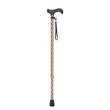 Charles Buyers 91cm Multi-Leaf Pattern Adjustable Walking Stick