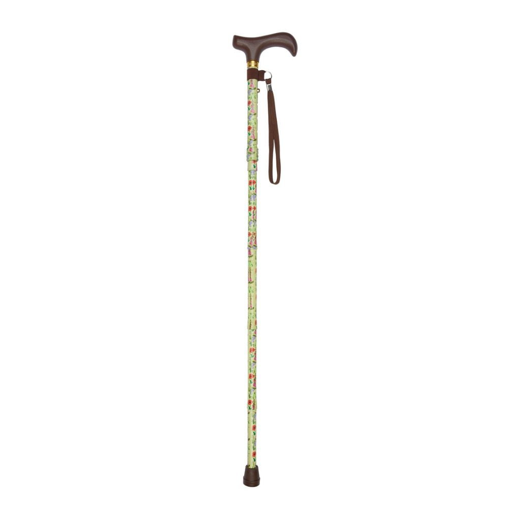 Charles Buyers 92cm Wild Flowers Handbag Folding Walking Stick
