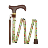 Charles Buyers 92cm Wild Flowers Handbag Folding Walking Stick