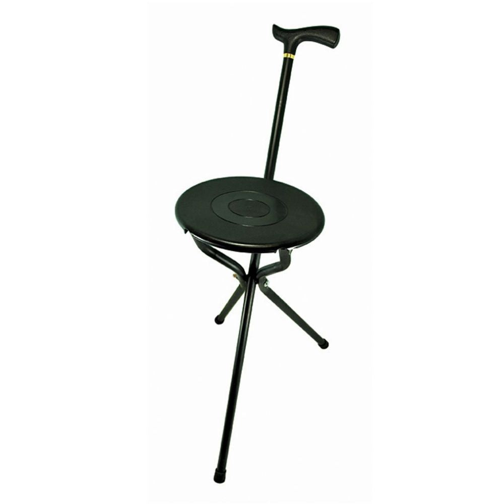 Charles Buyers 94cm Black Economy Folding Seat Stick