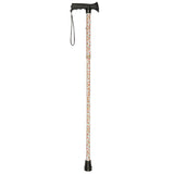 Charles Buyers 95cm Poppies Pattern Folding Stick With Gel Grip Handle