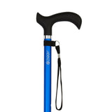 Charles Buyers 99cm Blue Soft Touch Handle Adjustable Stick
