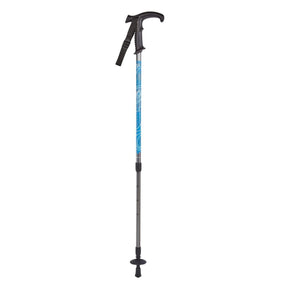 Charles Buyers Adjustable Contours Hiker Walking Stick - Blue - Old Railway Line Garden Centre