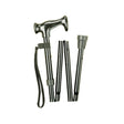 Charles Buyers Black Height Adjustable Folding Walking Stick - Old Railway Line Garden Centre