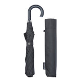 Charles Buyers Mini Fold Crook Handle Umbrella - Black - Old Railway Line Garden Centre