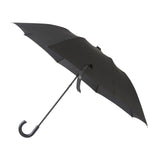 Charles Buyers Mini Fold Crook Handle Umbrella - Black - Old Railway Line Garden Centre