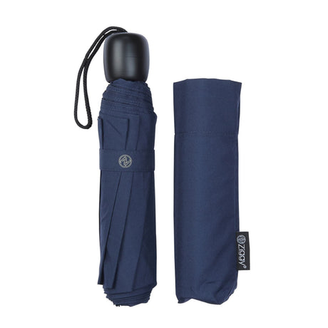 Charles Buyers Mini Fold Ziggy Umbrella - Dark Blue - Old Railway Line Garden Centre