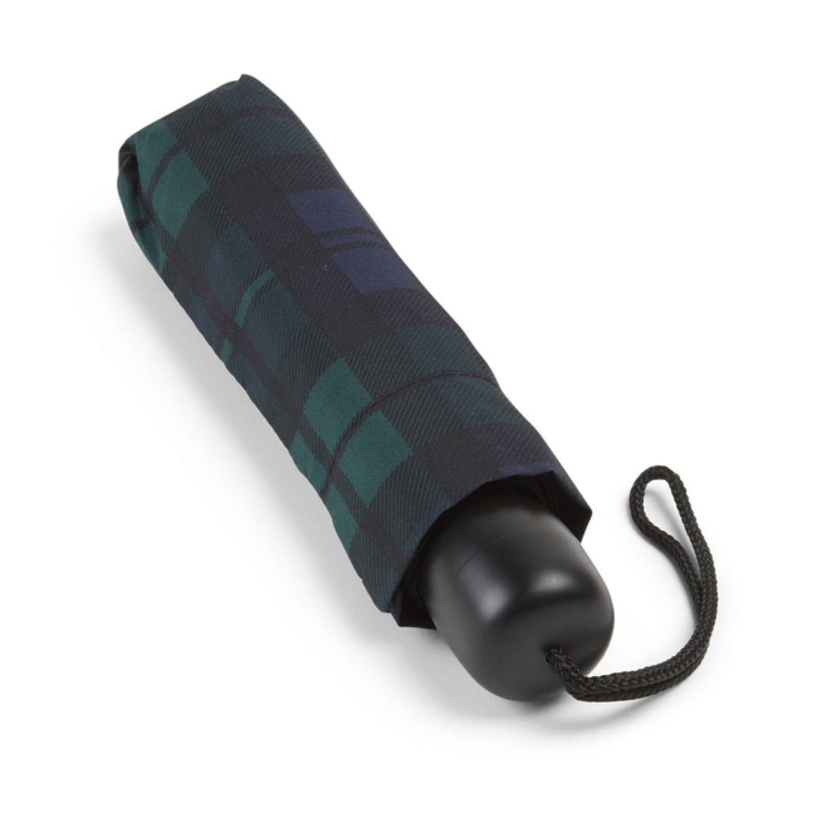 Charles Buyers Mini Fold Ziggy Umbrella - Green Tartan - Old Railway Line Garden Centre
