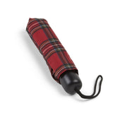 Charles Buyers Mini Fold Ziggy Umbrella - Red Tartan - Old Railway Line Garden Centre