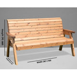 Charles Taylor 5.5ft (170cm) Traditional 3 Seater Bench