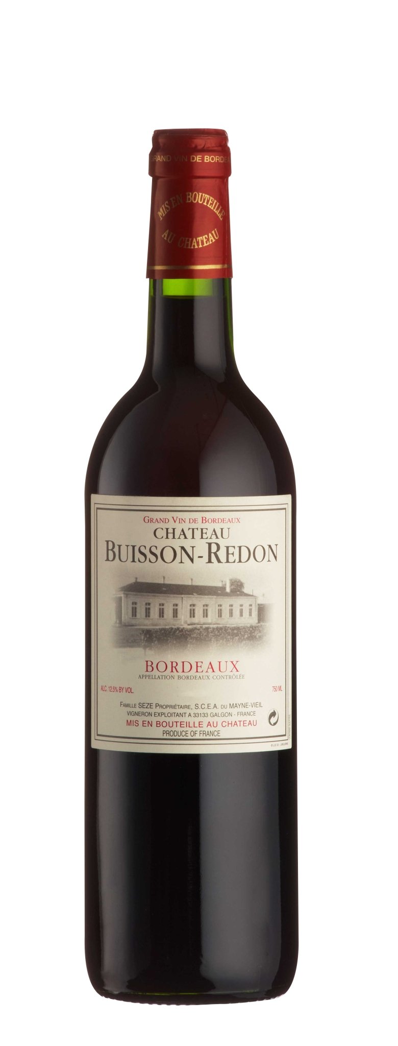 Château Buisson - Redon 75cl Bordeaux Red Wine - Old Railway Line Garden Centre