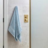 Christy Serene 125cm Bath Towel - Faded Denim Blue - Old Railway Line Garden Centre