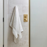 Christy Serene 150cm Bath Sheet Towel - White - Old Railway Line Garden Centre
