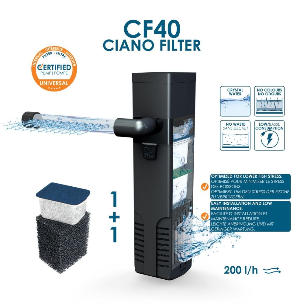 Ciano Aqua 30 Black Aquarium - 32Litres - Old Railway Line Garden Centre