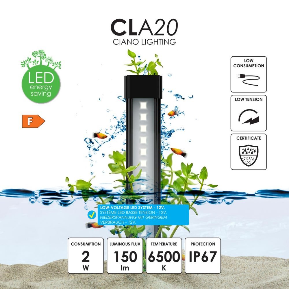 Ciano Aqua 30 White Aquarium - 27 Litres - Old Railway Line Garden Centre