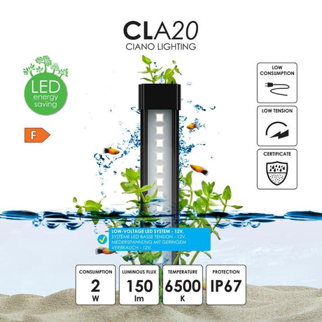 Ciano Aqua 30 White Aquarium - 27 Litres - Old Railway Line Garden Centre